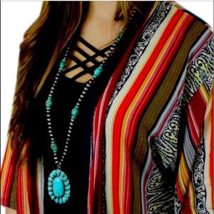 Western Turquoise Necklace NWT